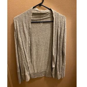 Gray cardigan. No stains or holes. Worn once.